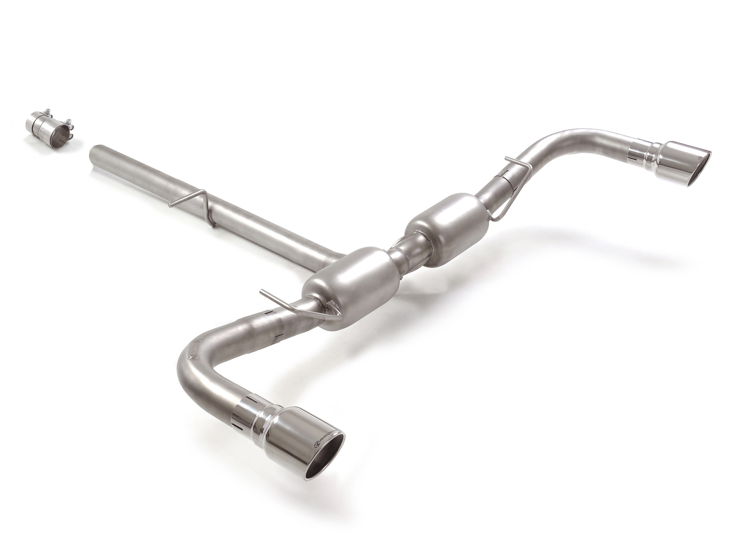 Ragazzon Duplex-Endschalldämpfer 1x 90mm rund Sport Line