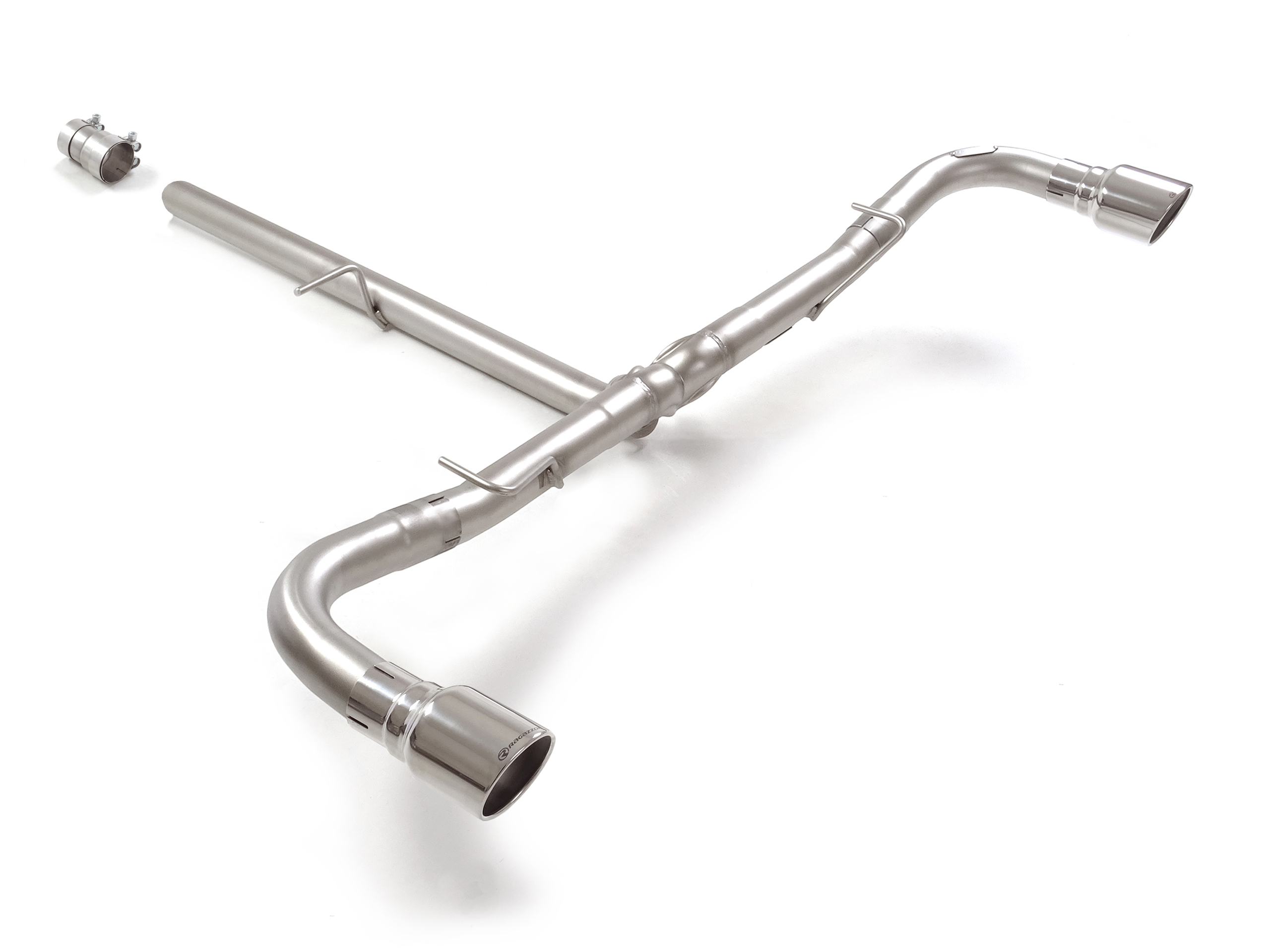 Ragazzon Duplex-Endrohrsystem Gruppe N 1x 90mm rund Sport Line