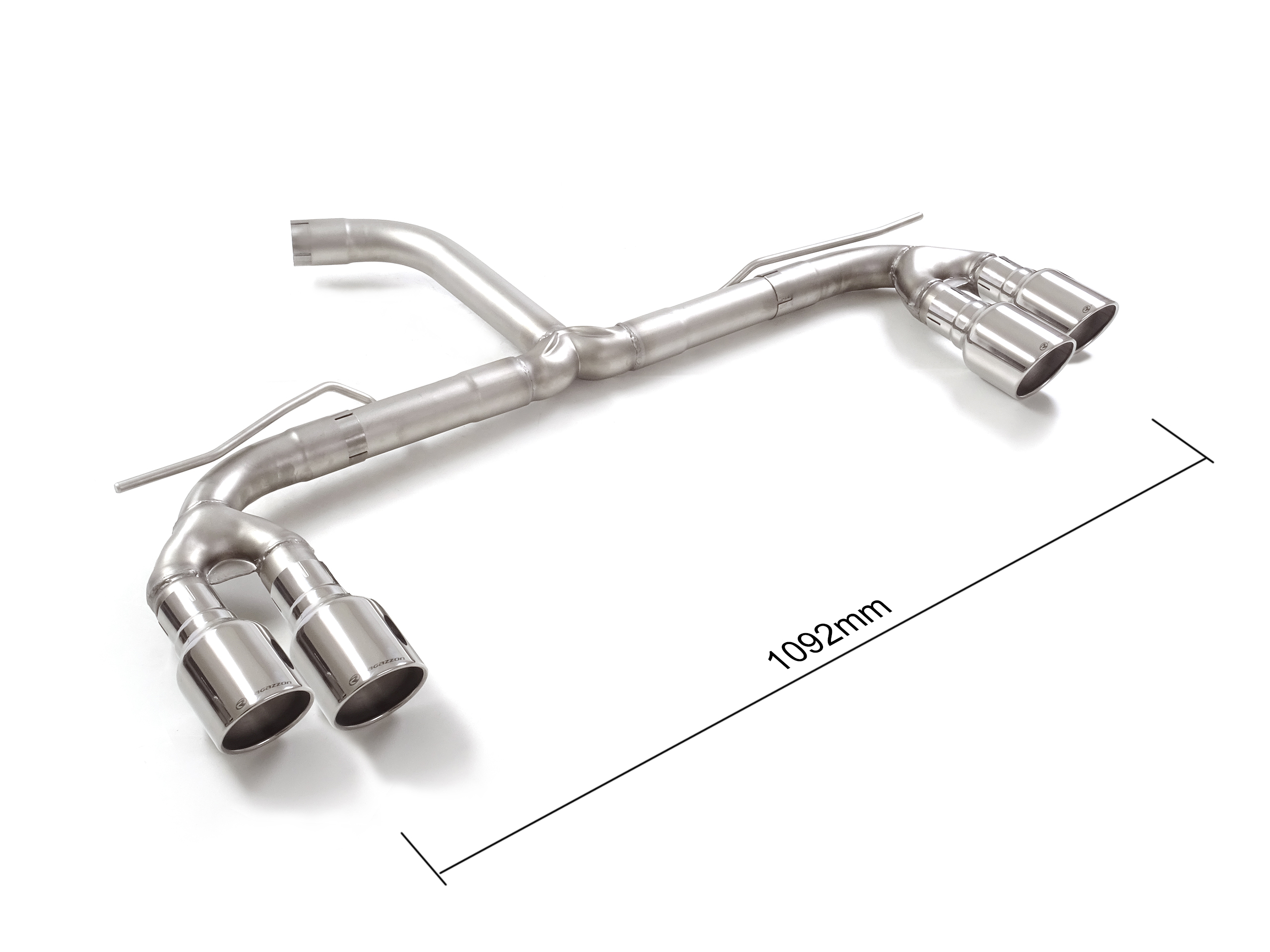 Ragazzon Duplex-Endrohrsystem Gruppe N 2x102mm rund Sport Line versetzt